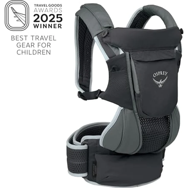 Osprey Poco Soft Child Carrier, Kindertragerucksack mit Beckengurt und Fläschchentasche, 65 cm, Polyester – Bild 2