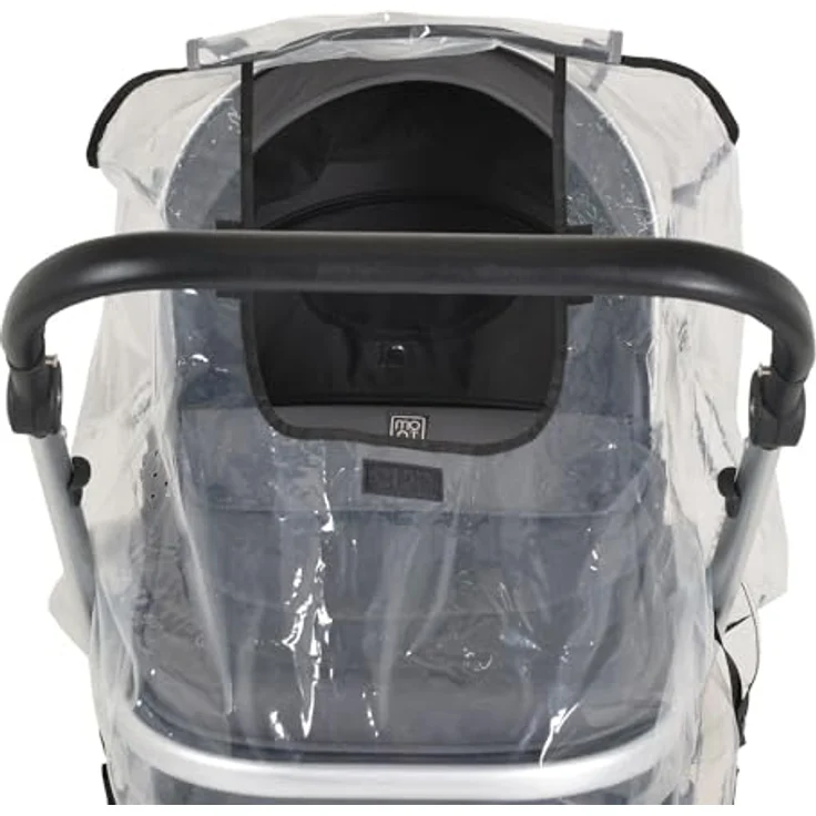 Moni Kinderwagen-Regenschutz Bimbro universal, Belüftungslöcher, für Einsitzer, Farbe:transparent – Bild 5