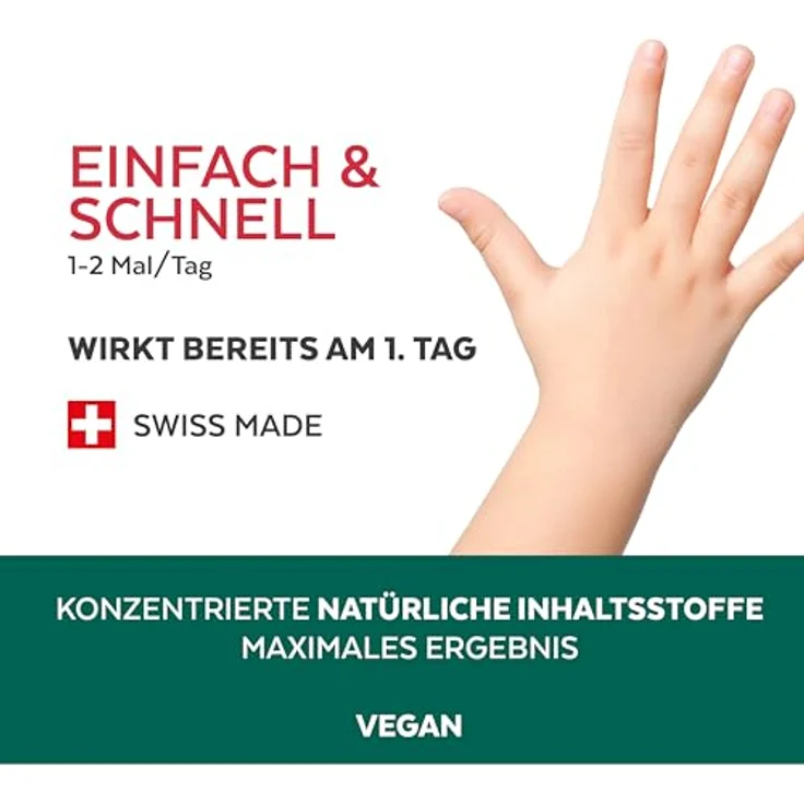 PODERM INTENSIVE NAGELPFLEGE FÜR KINDER & BABYS, Beruhigt, repariert und stärkt, für gesunde Nägel ab 3 Monaten, von Experten empfohlen, hergestellt in der Schweiz – Bild 3