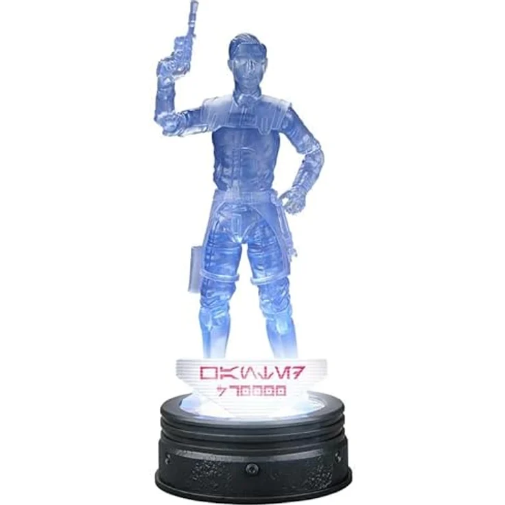 Star Wars The Black Series Holocomm Collection Ezra Bridger, Action-Sammelfigur mit leuchtendem Sockel, 15 cm, mit Lichtschwert und Blaster – Bild 2