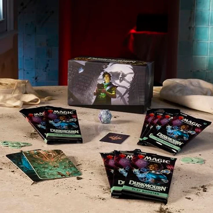 Magic: The Gathering Duskmourn: Haus des Schreckens Bundle (Englische Version) - Magic The Gathering Sammelkarten mit gruseligem Zubehör und limitierten Promokarten – Bild 3