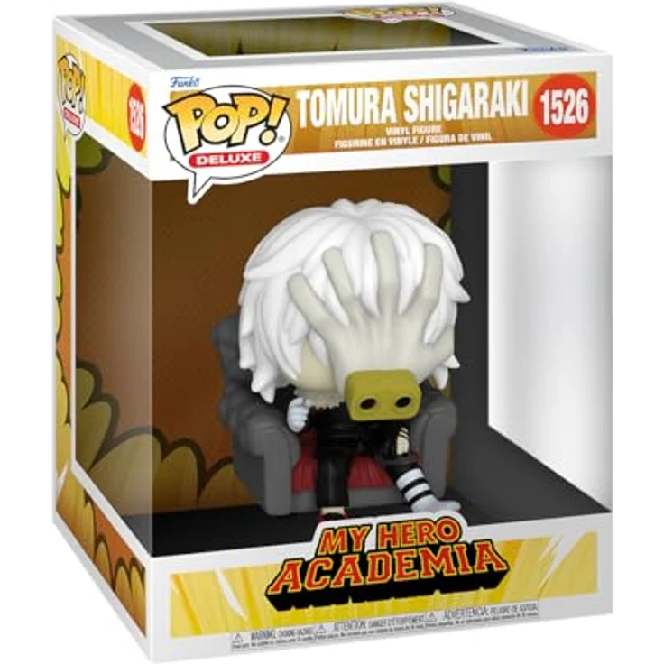 Funko POP! Deluxe: My Hero Academia (MHA) 2 - Tomura Shigaraki in Chair - Vinyl-Sammelfigur - Geschenkidee - Offizielle Handelswaren - Spielzeug Für Kinder und Erwachsene - Anime Fans - ca. 9,5 cm - Premium Vinyl Material - Ideal für Sammler – Bild 1