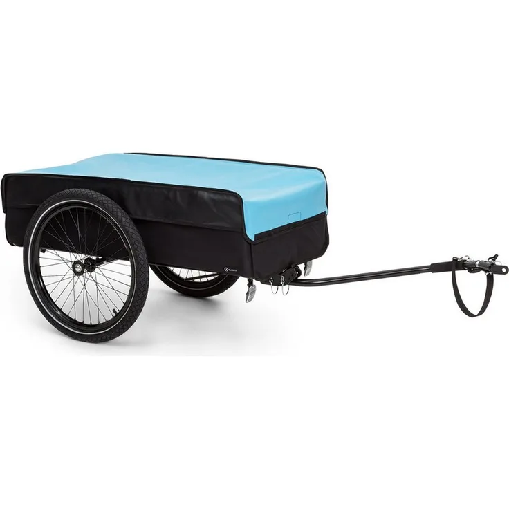 KLARFIT Fahrradkinderanhänger Companion Lastenanhänger L, 50 Liter Laderaum, schwarz