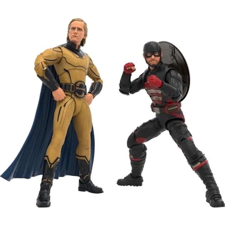 Hasbro Marvel Legends Series John F. Walker und Sentry Action-Figuren mit 5 Zubehörteilen, 15 cm groß, filmgetreues Design