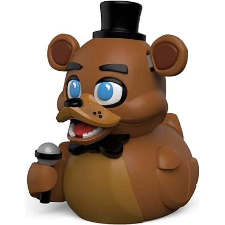 TUBBZ Erstausgabe: Five Nights at Freddy's- Freddy Fazbear Cosplaying-Gummiente Vinylfigur, Sammelfigur, 9 cm, Five Nights At Freddy's-Logo, für Fans und Sammler – Bild 1