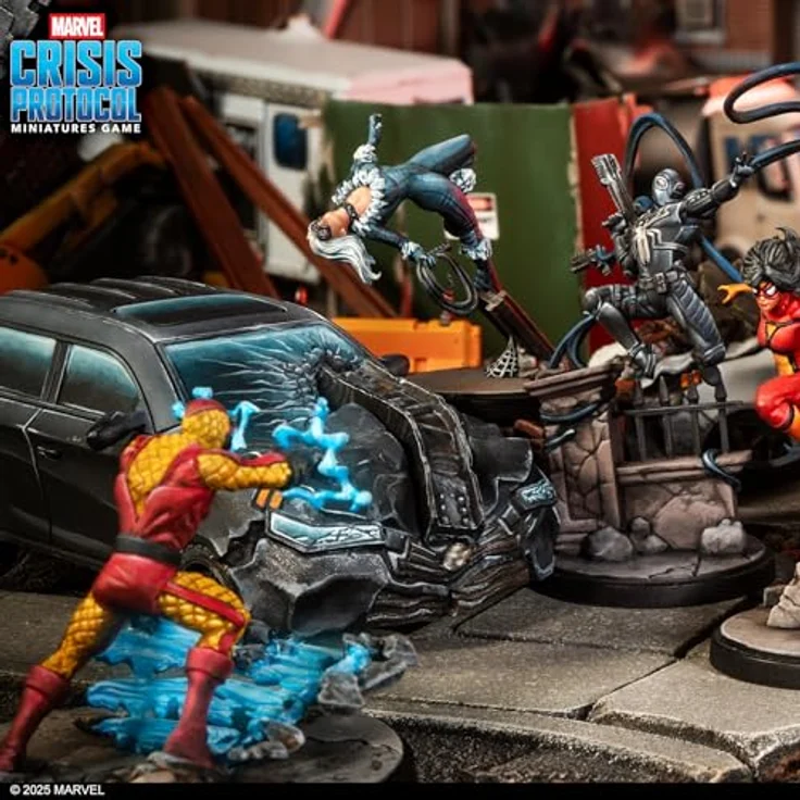 Atomic Mass Games Marvel Crisis Protocol Web Swinging Heroes Affiliation Pack, 4 Miniaturen inklusive Spider-Man, Agent Venom, Black Cat und Spider-Woman – Bild 7