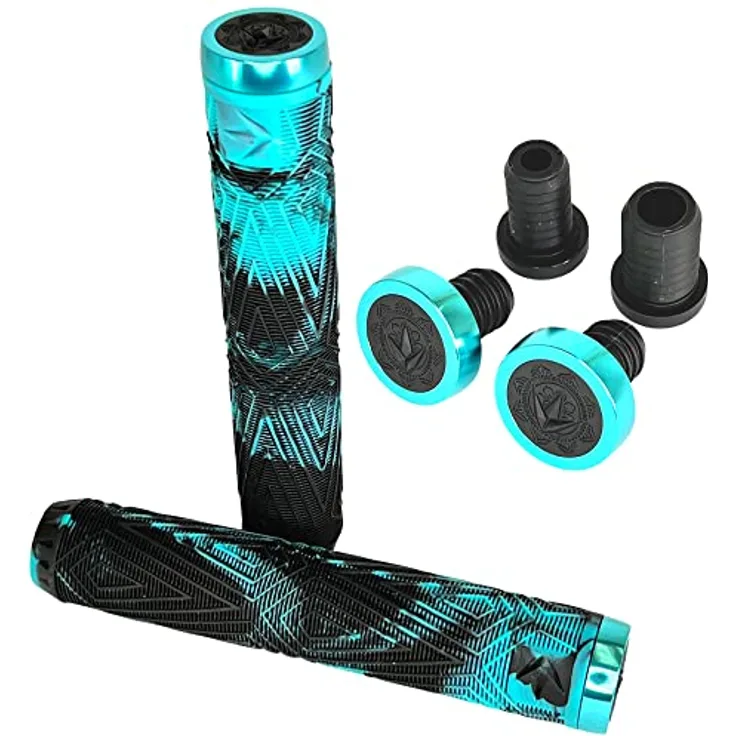 Blunt Stuntscooter Will Scott Signatur Griffe 170mm Schwarz/Türkis, hochwertiges Gummi, optimaler Halt