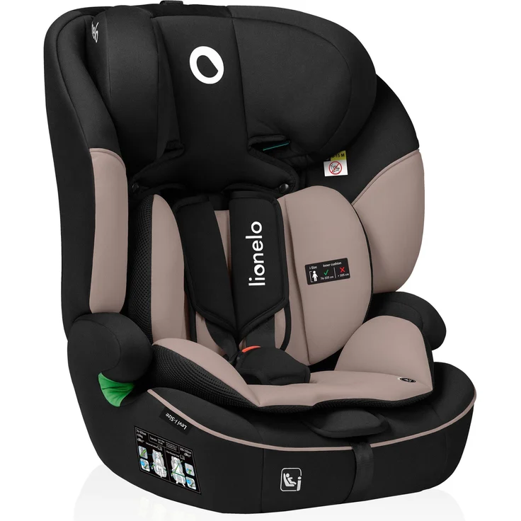 lionelo Autokindersitz LEVI I-SIZE, i-Size, Universell passend, Memory Foam Kopfstütze - ab 15 Monaten, bis 12 Jahre, bis 18,00 kg - (Set), passt in alle Autos – Bild 1