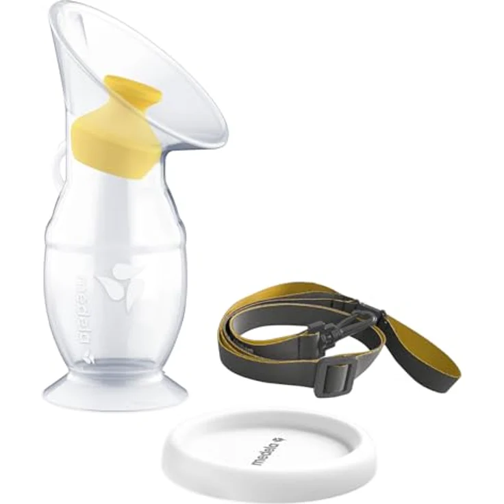 Medela Muttermilch-Auffangbehälter für stillende Mütter, Milch-Auffänger aus Silikon, Milch-Auffänger mit Saugfuß und Deckel zur Aufbewahrung für das tägliche Stillen, 101044201, Transparent – Bild 2