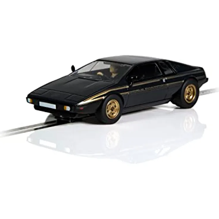 Hornby Lotus Esprit S2 W.C. Commemorative Modell, 1:32, schwarz-goldene Lackierung