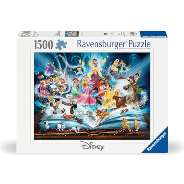 Ravensburger Puzzle 12000710 - Disney's magisches Märchenbuch - 1500 Teile Puzzle für Erwachsene und Kinder ab 14 Jahren, Disney Puzzle, Disney Geschenke, bunte Landschaftsmotive, reflexfreies Puzzlebild, recycelte Pappe – Bild 2
