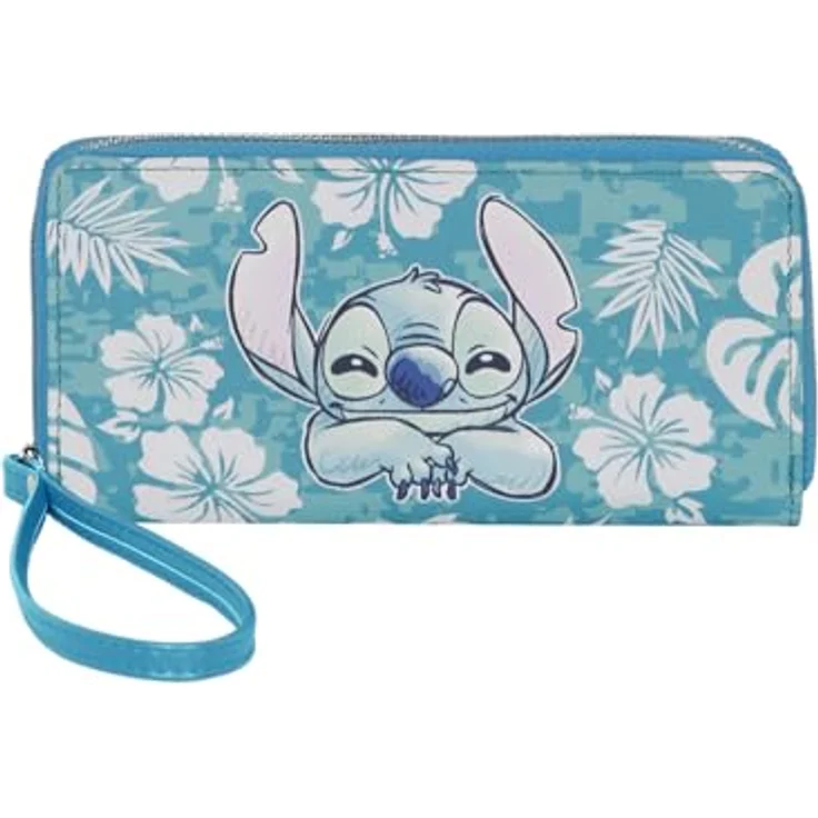 Karactermania Geldbörse Disney Lilo & Stitch, Portemonnaie mit 12 Kreditkartenfächern, 2 Geldschein-Fächern und Reißverschluss-Münzfach, 10 x 19 x 2 cm – Bild 2