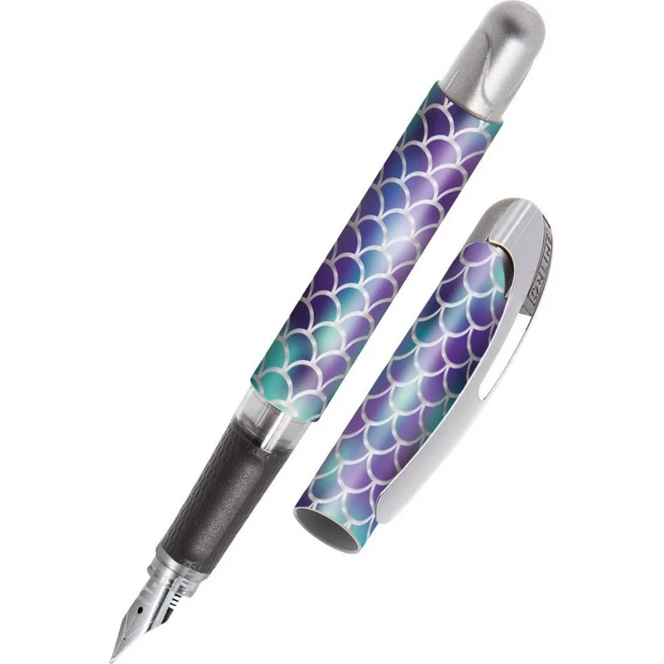 Online Pen Füller College Füllhalter, ergonomisch, ideal für die Schule, hergestellt in Deutschland, Blau – Bild 1