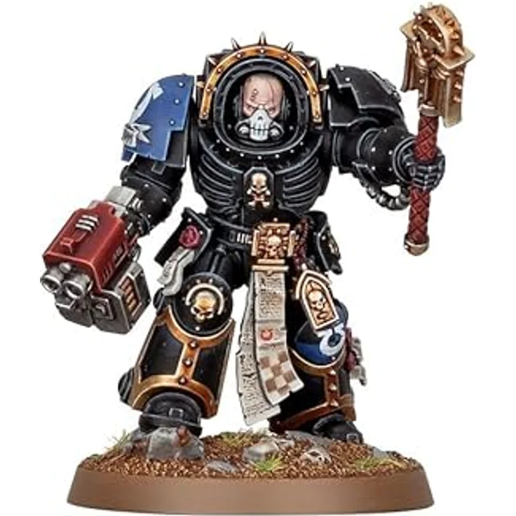 Games Workshop Warhammer 40.000 Space Marines: Chaplain In Terminator Armour (Edition 2023), Sammelfigur, blau – Bild 2