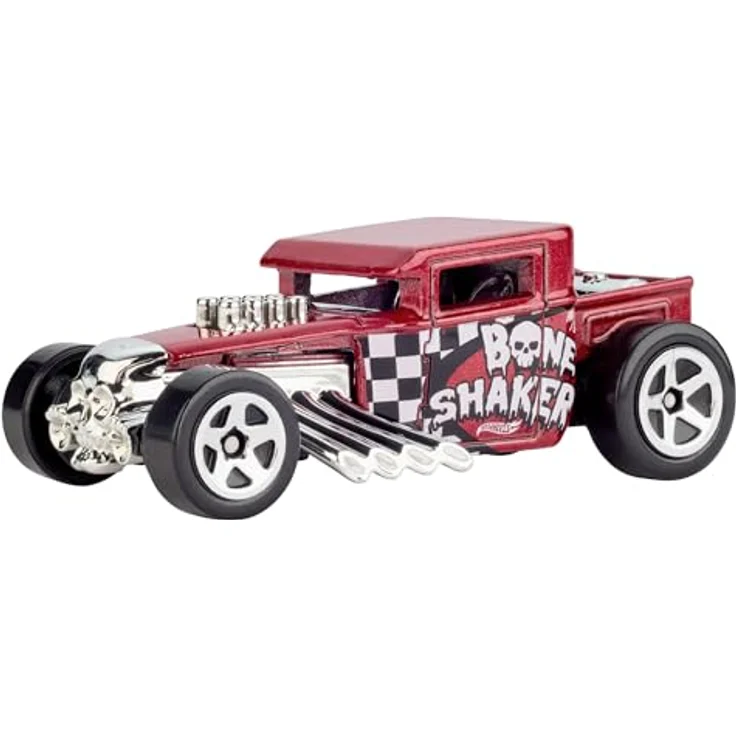 Hot Wheels 80th Anniversary 5-Pack, Spielzeugautos im Maßstab 1:64 mit Bone Shaker und Twin Mill, besondere Jubiläumsverpackung – Bild 2