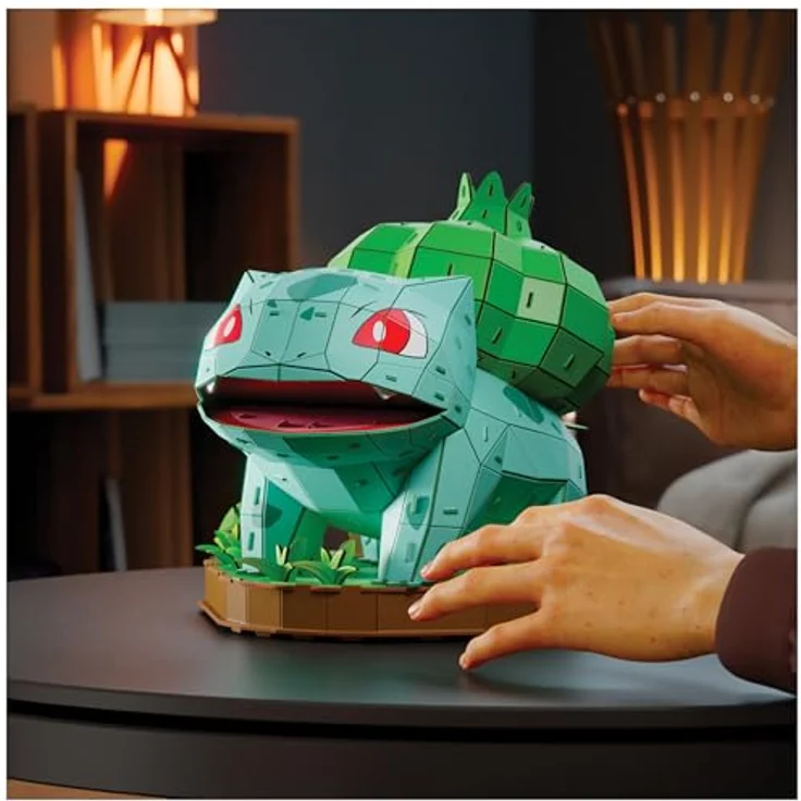 Spinmaster 3D-Puzzle 4D Build - Pokémon Bisasam, detailreicher 3D-Modellbausatz mit 195 stabilen Ausstanz-Teilen, 29 x 24 x 24 cm, empfohlen ab 12 Jahren – Bild 9