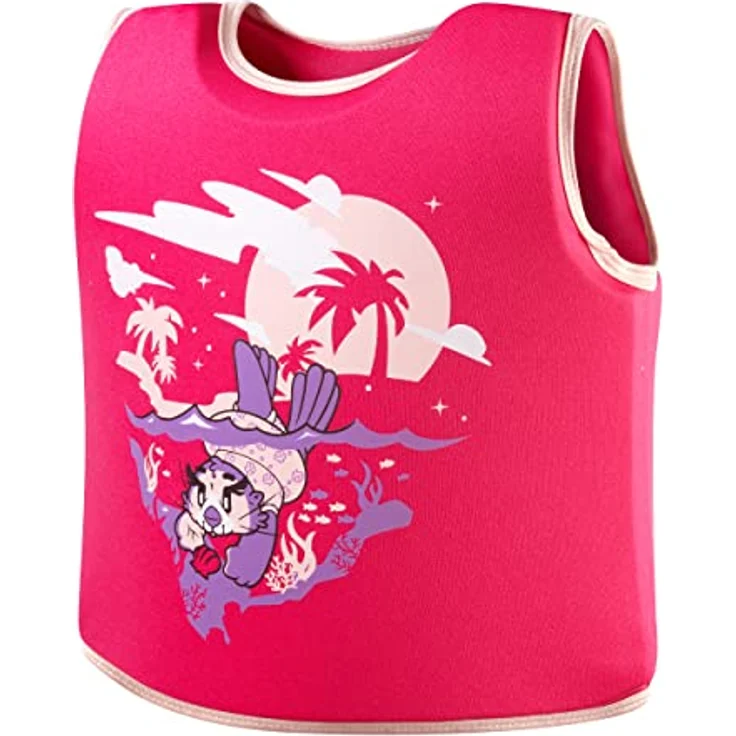 Speedo Kleinkinder Schwimmweste Aria Miami Lilac/Sweet Taro, Auftriebshilfe zum Schwimmen lernen, 1-2 Jahre – Bild 2