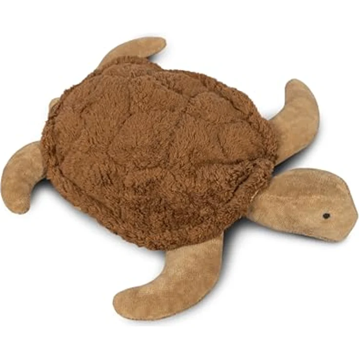 Senger Naturwelt Kleine Kuscheltier-Schildkröte, Braun I GOTS-zertifiziert mit Wärmekissen, ab 3 Monaten – Bild 1