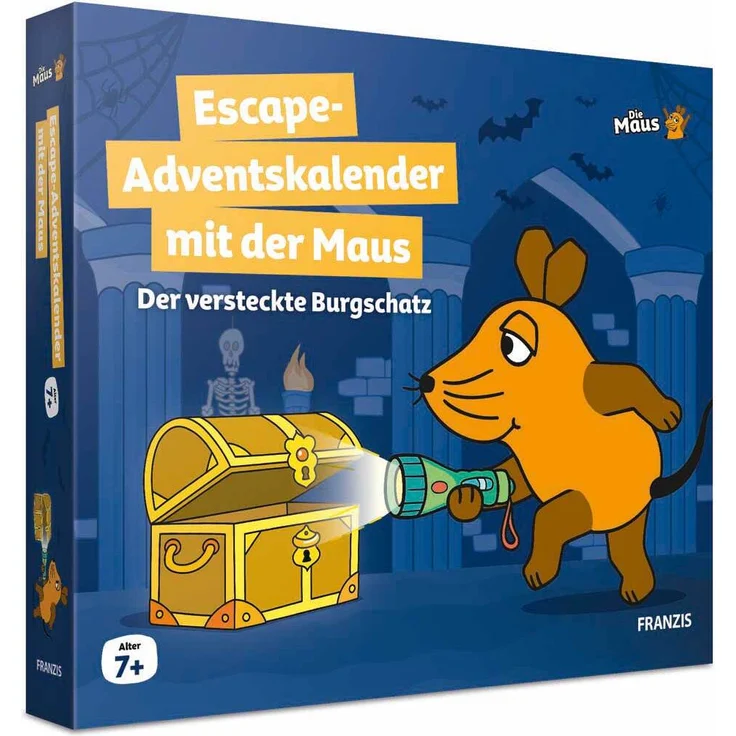 FRANZIS 67211 - Die Maus Escape-Adventskalender mit der Maus, Rätselspaß für kluge Maus-Fans ab 7 Jahren