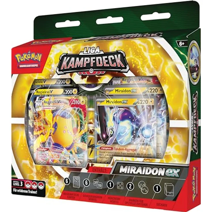 The Pokemon Company Pokemon-Sammelkartenspiel: Liga-Kampfdeck Miraidon-ex 1 Deck, mit Miraidon-ex und Regieleki-VMAX – Bild 3