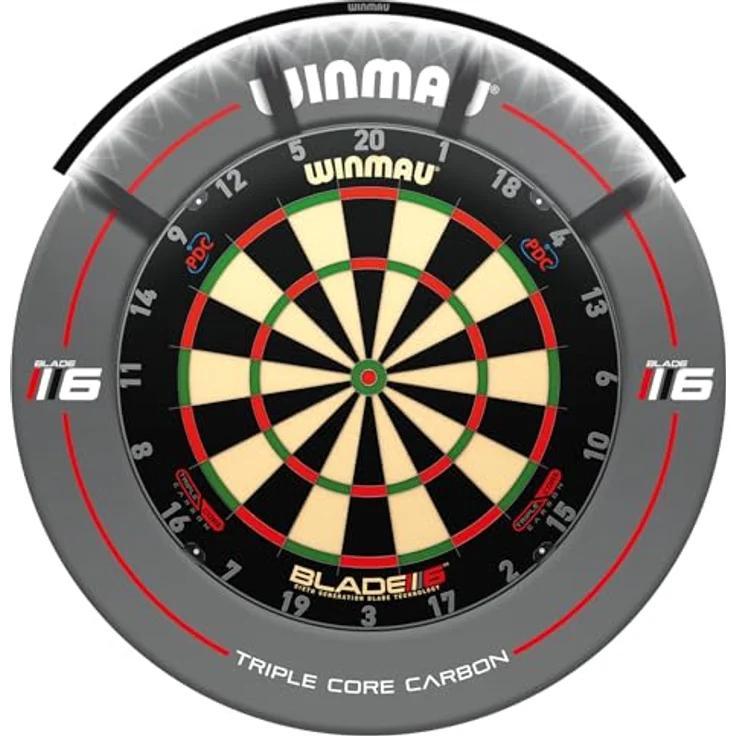 WINMAU Polaris 120° Dartboard Light, universelle Montage, leicht und diskret, für optimale Dartsichtbarkeit – Bild 2
