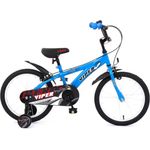 T&Y Trade Kinderfahrrad 18 Zoll Fahrrad Kinder Jungen Mädchen Kinderfahrrad Rad Bike VPER BLAU, 1 Gang, Stützräder