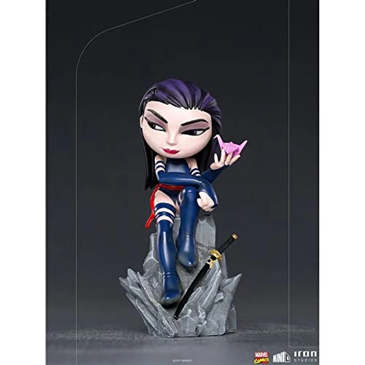Iron Studios X-Men - Psylocke Figure, MiniCo Version, PVC, handbemalt, inklusive Basis-Display – Bild 5