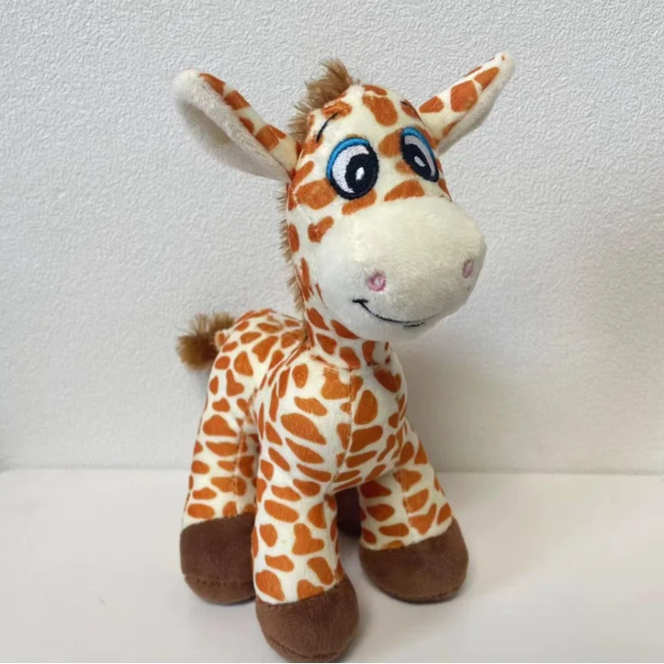 Tinisu Giraffe Kuscheltier 21 cm, weiches Plüschtier, detailgetreu verarbeitet
