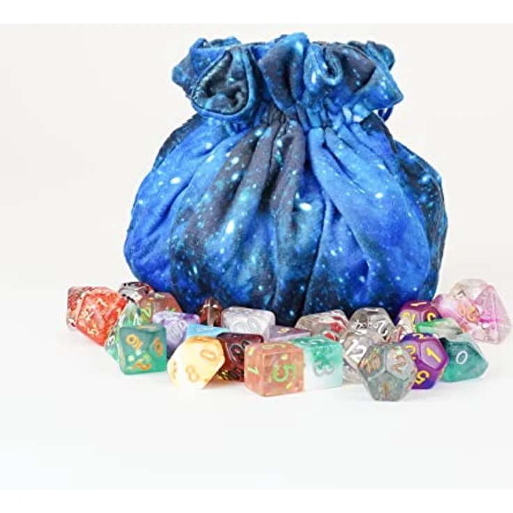 FanRoll Würfelbeutel mit Fächern, Velvet Galaxy, für über 150 Würfel, Größe 25 x 25 x 2 cm – Bild 7