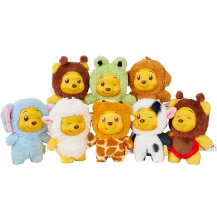 Simba Disney YuYus Winnie Puuh Plüsch-Vinyl-Charms, 9 tierische Blindbox-Designs mit Karabiner, ca. 12 cm, Sammlerfigur für Kinder & Fans – Bild 4