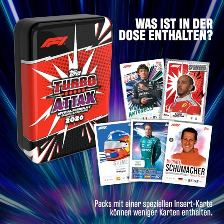 Topps 2026 Turbo Attax TCG - Formel 1 (Mega Tin), Sammelkarten-Set mit 48 Karten und 4 Limited Edition Karten – Bild 7
