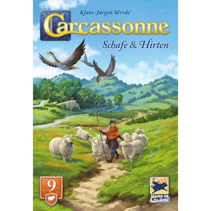 Hans im Glück Carcassonne – Schafe und Hirten (Auflage 2025), 9. Erweiterung, Familienspiel für 2-6 Spieler, ab 7 Jahren, 45 Minuten Spielzeit, deutsch – Bild 2