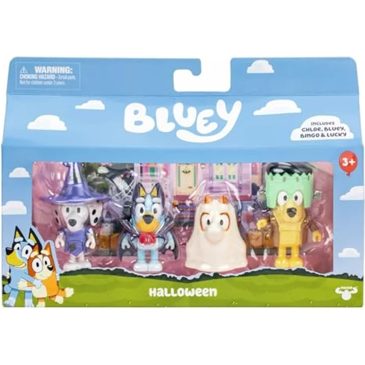 Bluey 4er Figuren Set, bewegliche Sammelfiguren für Abenteuer und Geschichten, exklusives Spielzeug (BLYA0000) – Bild 5