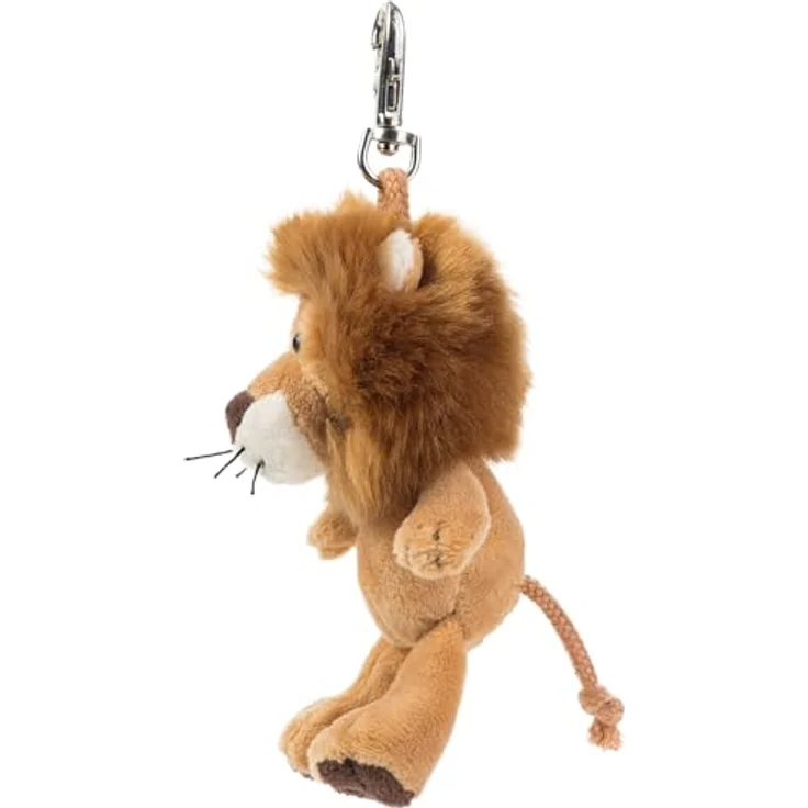Schaffer Plüsch-Anhänger Löwe „Kumba“, Schlüsselanhänger mit Karabiner, 12 cm, weich & hochwertig, braun, Geschenkidee für Kinder & Erwachsene – Bild 3