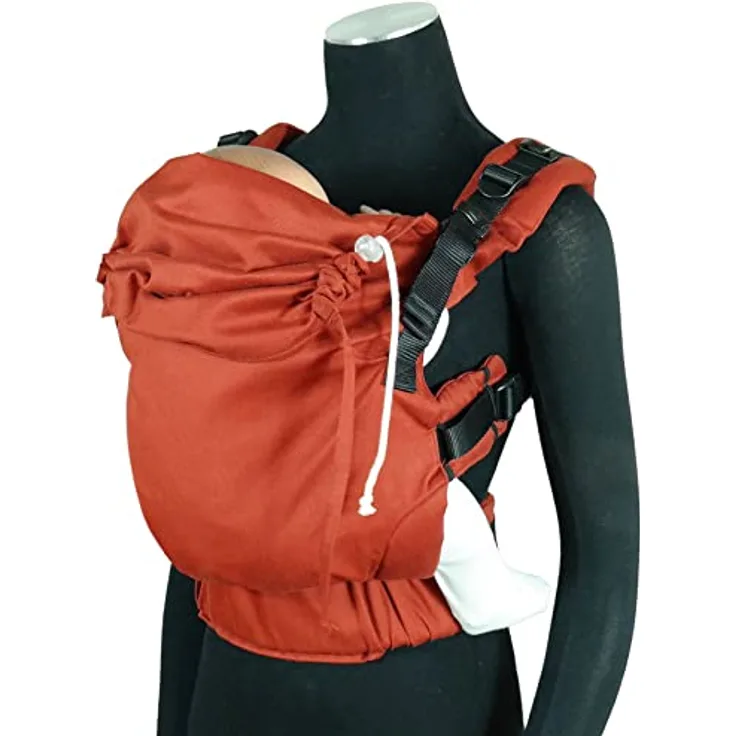 Didymos DidyFix, Babytrage mit verstellbarem Rückenteil und gepolsterten Schultergurten, Rusty Red