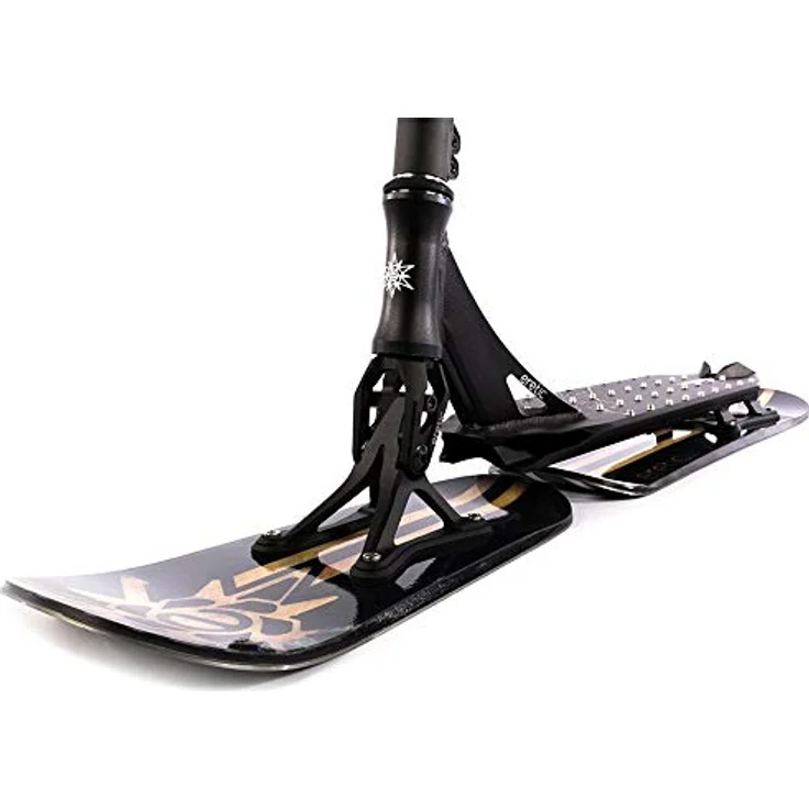 Eretic Snow Stunt-Scooter V2 + F26 Sticker (Slope), schwarzes Deck, verstärkte Gabel, höherer Lenker – Bild 3