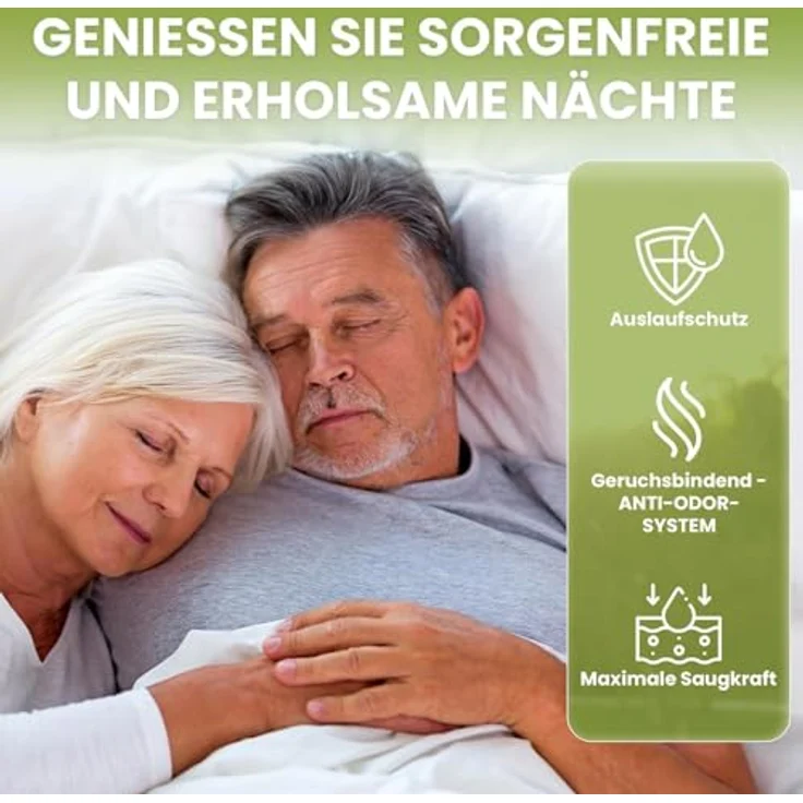 Kera Windeln Inkontinenz Slip MAXI NIGHT - saugstarke Windeln für Erwachsene (60-St., Cotton Feel, auslaufsicher und atmungsaktiv) – Bild 3
