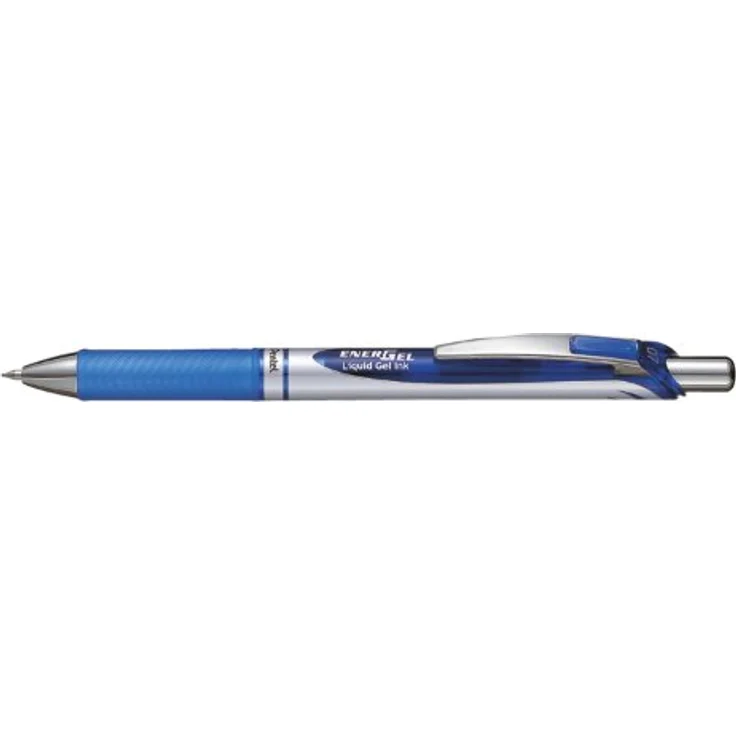 Pentel Gel-Kugelschreiber, 0,7 mm, Blau, 5 Stück – Bild 1