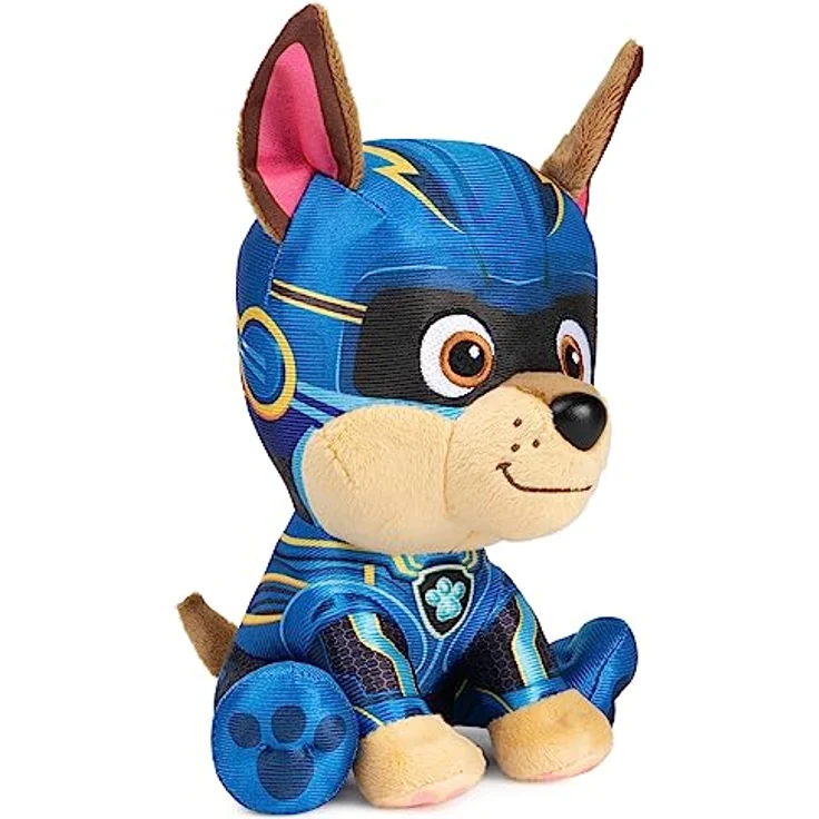 GUND PAW Patrol Der Mighty Kinofilm Chase, 15 cm - original Plüschtier zum Kinofilm 2023, ideal zum Nachspielen der Kinoabenteuer und als Lieblingskuscheltier, Spielzeug für Kinder ab 1 Jahr – Bild 4