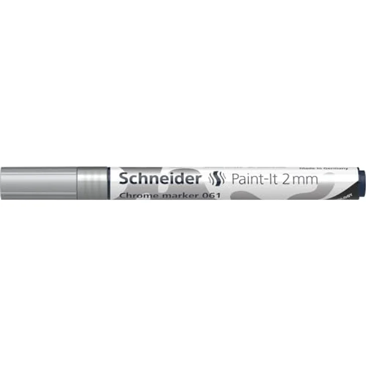SCHNEIDER NOVUS Chrommarker 061, Filzstift mit 2 mm Strichbreite und hochpigmentierter Tinte, Spiegeleffekt – Bild 2