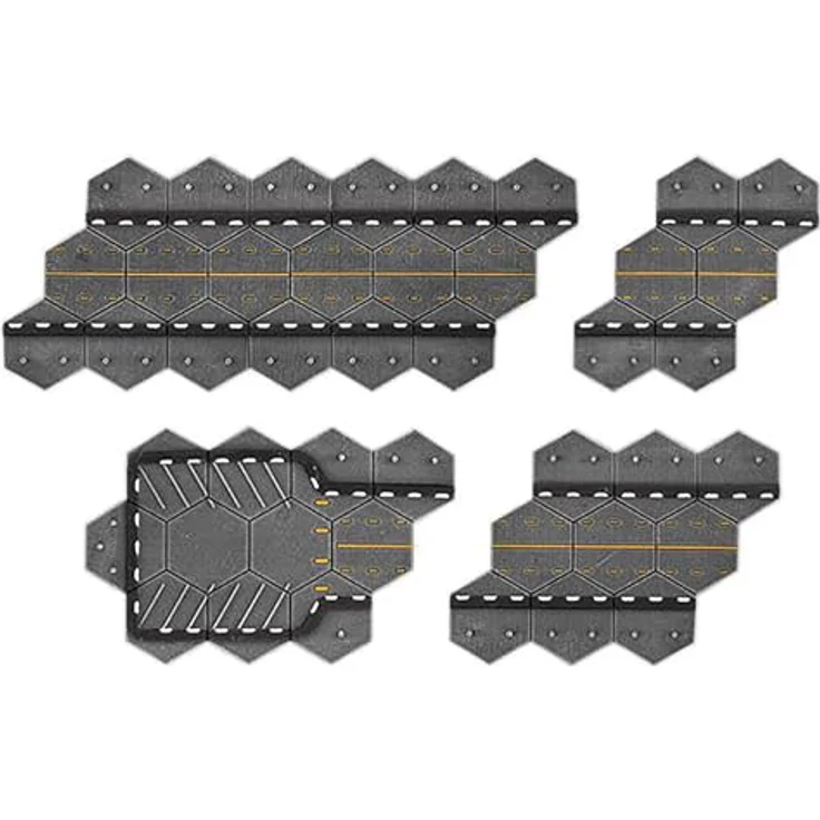 Gale Force Nine Hextech-Schlachtfeld in Einer Box: Trinity City Highways, lackiertes Gelände, Tischplatte bereit – Bild 3