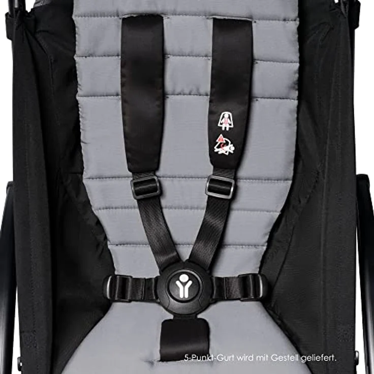 BABYZEN YOYO 6+ Textilset, Stone - Nur Textilset: Sitzpolster, farbgleichen Verdecken und Reißverschlusstasche hinten - YOYO2 Kinderwagengestell erforderlich (separat erhältlich) – Bild 3