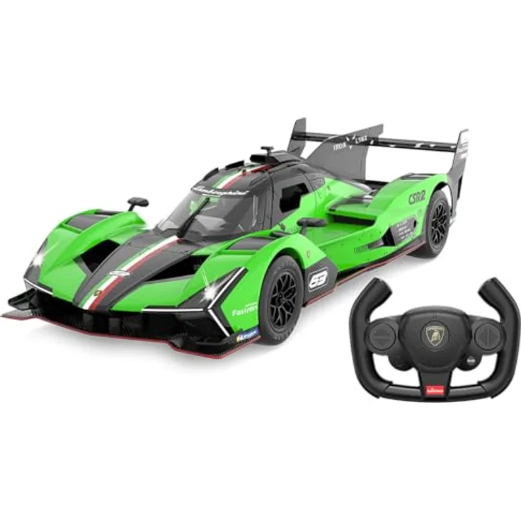 Jamara Germany Lamborghini SC63 LMDH 1:14 grün 2,4GHz mit manuell zu öffnenden Türen