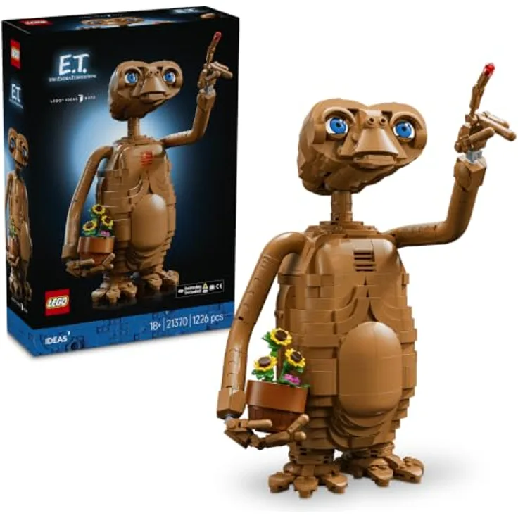 LEGO Ideas E.T. the Extra-Terrestrial (21370), 1.226-teiliges Sammlermodell mit beweglicher Figur, ab 18 Jahren