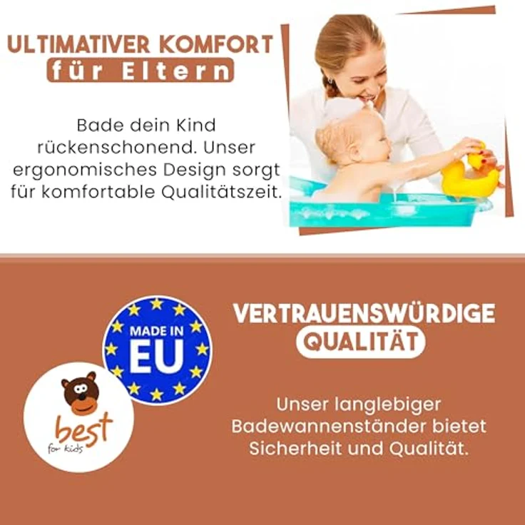 Best For Kids Universalständer für Babywannen, 84 und 100 cm ohne Babywanne – Bild 4