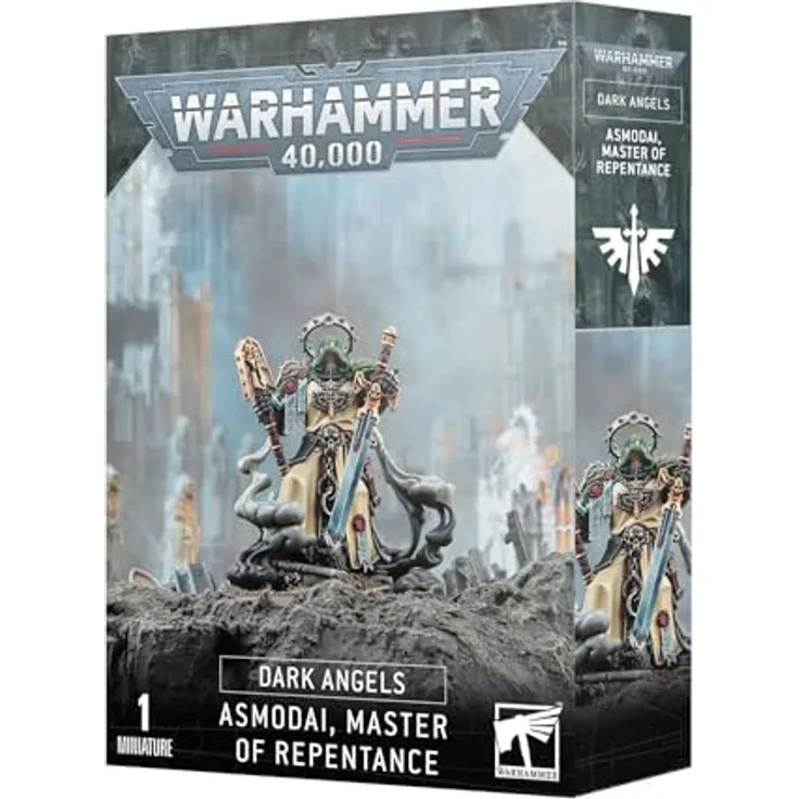 Warhammer 44-21 Collectible Figure - Asmodai, Master of Repentance - Miniaturmodell - 1.27 cm, Schwarz, langlebig und einfach zu bedienen