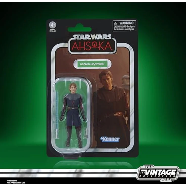 Star Wars The Vintage Collection Anakin Skywalker Action-Figur, 9,5 cm mit Lichtschwert und Kenner Verpackung – Bild 2