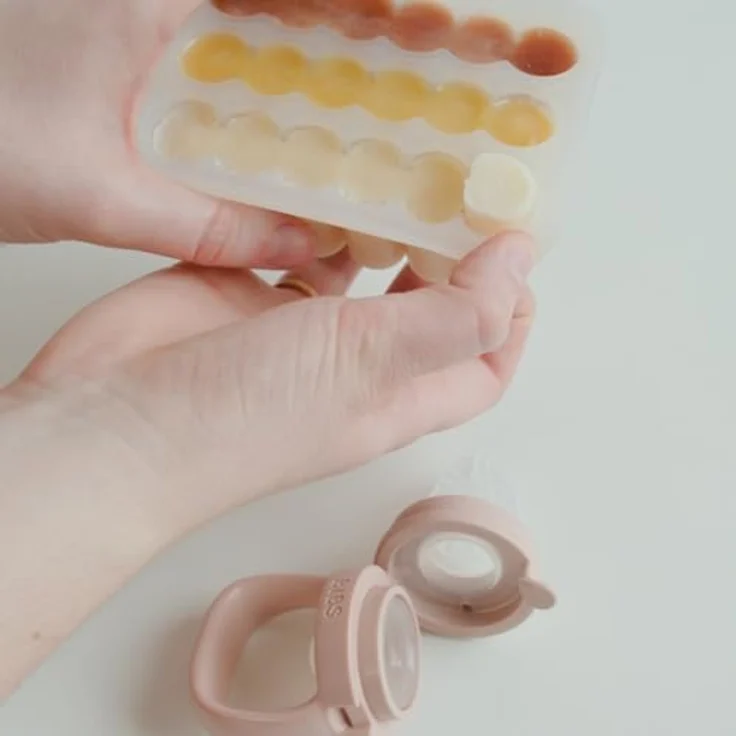 Bibs Baby Food Freezer Tray, Gefrierbehälter für Babynahrung in Ivory - BPA-frei, spülmaschinenfest, ideal für Portionierung – Bild 5
