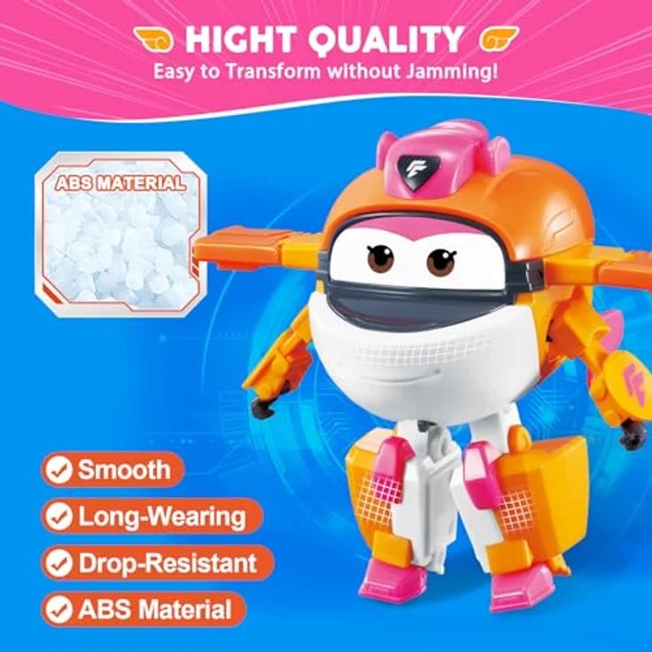 Super Wings Supercharged Tiki, 12,7 cm Transformations-Spielzeug-Flugzeug und Roboterfigur für Kinder ab 3 Jahren, akrobatisch und sicher – Bild 4