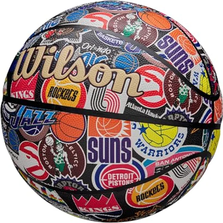 Wilson NBA All Team Retro BSKT, Basketball für verschiedene Sportarten, wetterbeständig – Bild 3